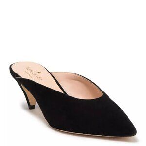 $250 KATE SPADE NEW YORK sherrie suede pointed toe mule SUEDE BLACK 8 (TS1)